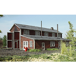 1-Stall Engine House - Laser-Art -- Kit - 10-1/2 x 6 x 4"26.2 x 15 x 10cm