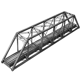 150' Single-Track Pratt Truss Bridge -- Kit - 20-5/8"52.5cm