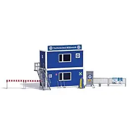 2 THW Portable Container Offices -- Includes Barricades, Stairway and Accessories
