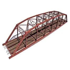 200' Double-Track Heavy-Duty Laced-Parker-Truss Bridge -- Kit - 28-1/4 x 4-3/4"71.8 x 12.1cm