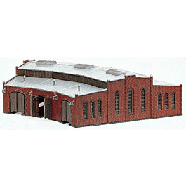 3-Stall Locomotive Roundhouse -- 5-29/32 x 9-7/8"