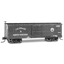 30' Single Door Boxcar Nn3 -- Colorado & Northwestern #1028 (Boxcar Red, white lettering)
