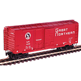 40' Standard Boxcar Plug and Sliding Door -- Great Northern #11878 (red w/white lettering; black & white herald)