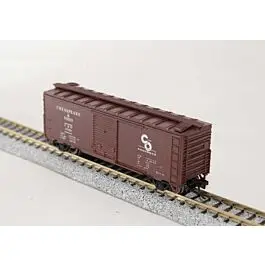 40' Steel Boxcar - Ready to Run -- Chesapeake & Ohio (Boxcar Red, Progress Logo)