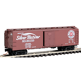 40' USRA Steel Boxcar w/Side Brakewheel and Flat Roof - Ready to Run -- Seaboard Air Line #18186 (Boxcar Red, white and red Logo, white Lettering)