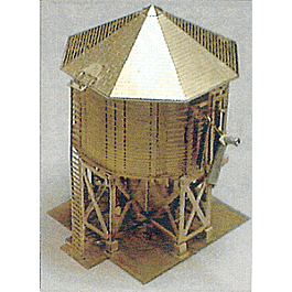 50,000 Gallon Water Station (Photo-Etched Brass Kit) -- 2-3/16 x 2 x 3"5.6 x 5 x 7.6cm