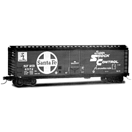 50' Plug Door Boxcar -- SF SFRB #6572 ATSF Indian Red with black roof and ends