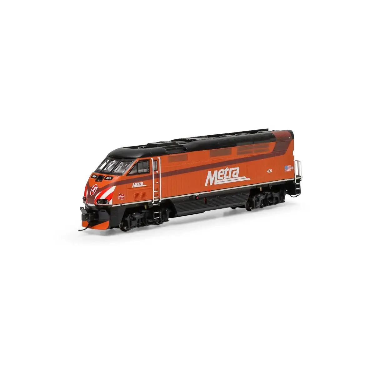 Athearn #15301 F59PHI, METRA #405 MILW Heritage DCC Ready