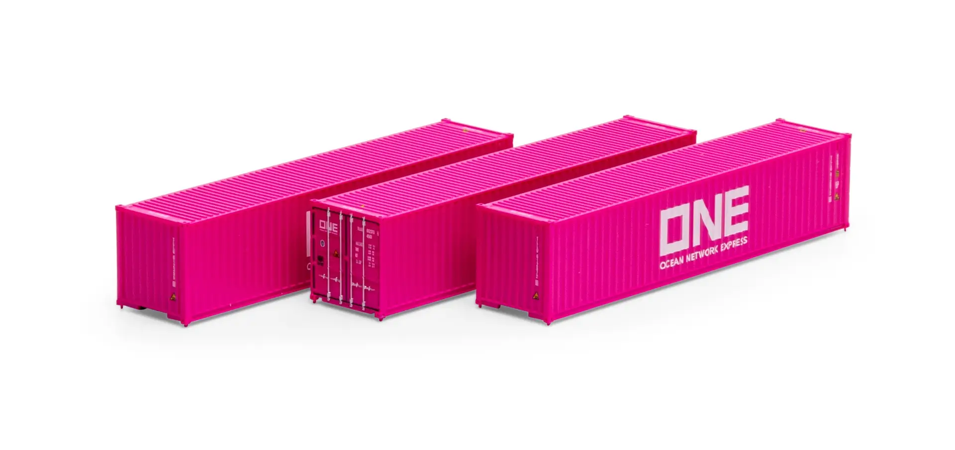 Athearn 20104 N 40ft Low Cube Container - Ocean Network Express (3 pack)