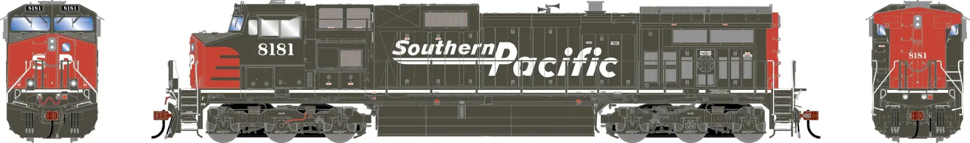 Athearn Genesis ATHG-2760 HO GE Dash 9-44CW DCC Ready Southern Pacific #8189