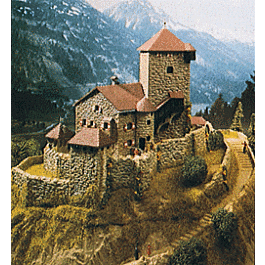 Branzoll Castle -- 9-3/8 x 13-3/8" 23 x 34cm