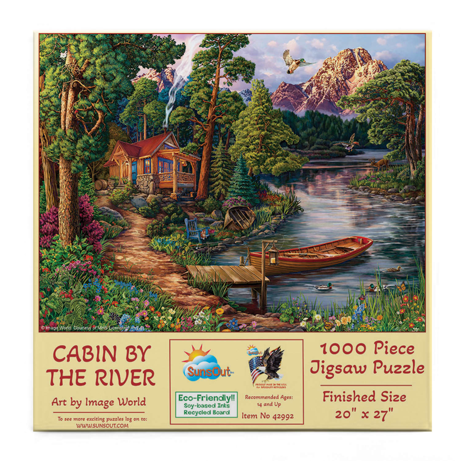 Cabin by the River - 1000pc Jigsaw Puzzle by SunsOut