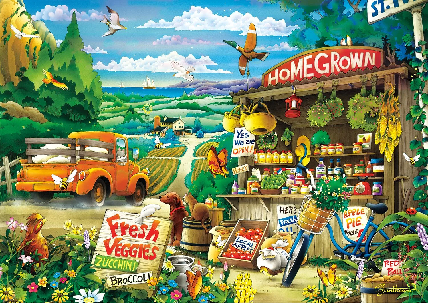 Country Road - 500 Piece Jigsaw Puzzle by Buffalo Games