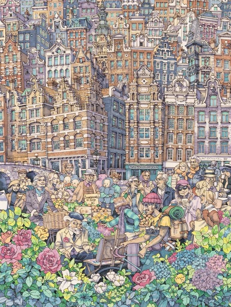 'Dam Charming City - 1000 Piece Jigsaw Puzzle by New York Puzzle Co