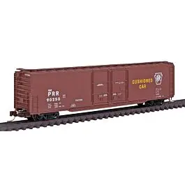 Greenville 60' Double-Door Boxcar w/41' 3" Wheelbase - Ready to Run -- Pennsylvania Railroad #90250 (Tuscan, black)