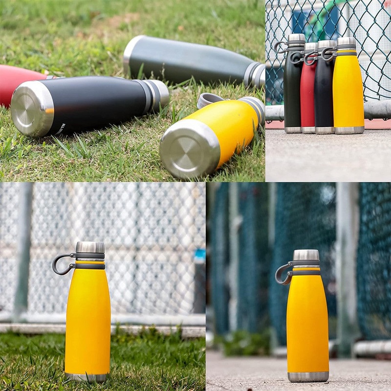 (Net) 850ml Vacuum Insulated Stainless Steel Thermos - Ideal for Hot or Cold Beverages / 678917 Black