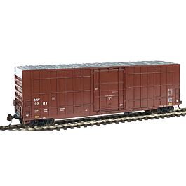NSC 50' Modern Boxcar w/Single Plug Door & Square End - Assembled -- Southern Railway of British Columbia (brown)