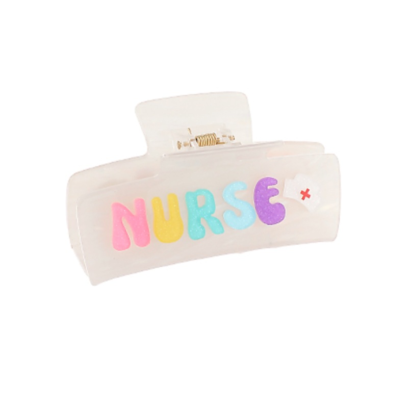 "Nurse" Hair Claw Clip