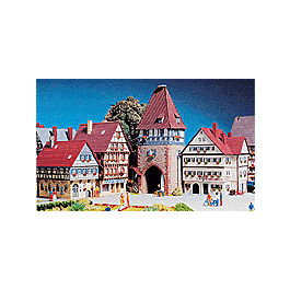 "Schwabia" Style House Set w/City Gate -- Includes 1 Each 8469,8471,8473,8475
