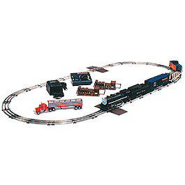 Steam Freight - Limited-Run Lionel Centennial -- Powered 4-4-2 w/Tender, Box & Flatcar, Caboose, Track, Pack, Accessories
