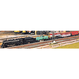 Steam Freight w/SignalSounds -- NYC Powered 4-6-4, 3 Cars, Caboose, 0-31 Track Oval, Power Pack