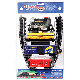 Steam Train Set - Standard DC -- Pennsylvania #13 0-4-0 Tank Locomotive, 2 Cars, Caboose, Track & Power Pack