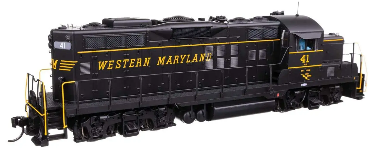 Walthers 920-42736 HO EMD GP9 Phase II Low Nose - LokSound 5 Sound and DCC Western Maryland #41