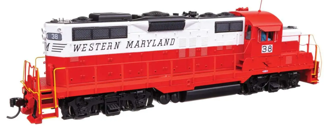 Walthers 920-42737 HO EMD GP9 Phase II Low Nose - LokSound 5 Sound and DCC Western Maryland #29