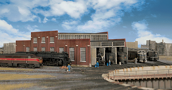 Walthers #933-3261 Modern Roundhouse Three Additional Stall -- Kit