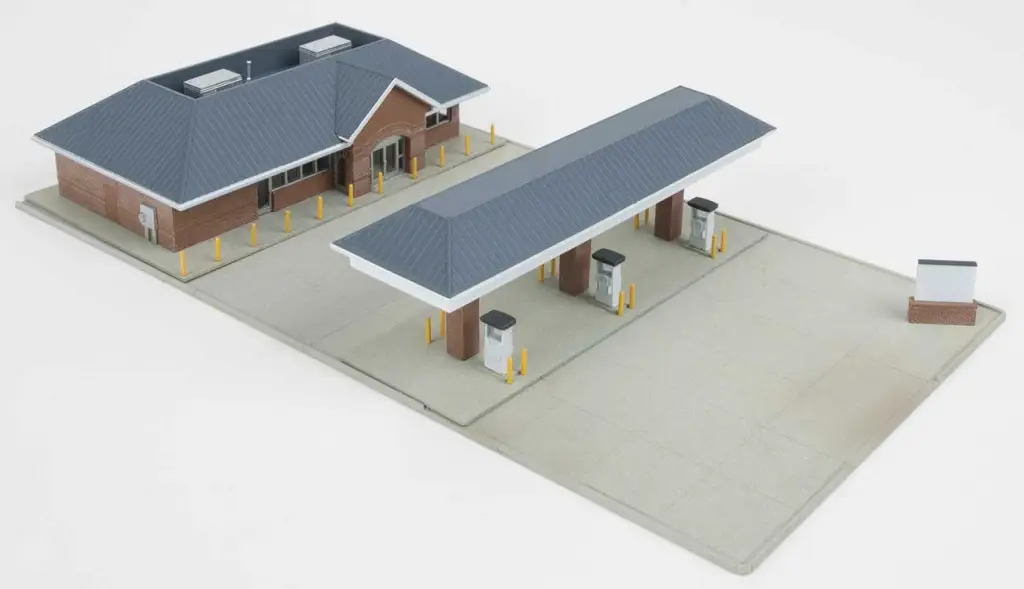 Walthers #933-3885 Modern Gas Station -- Kit
