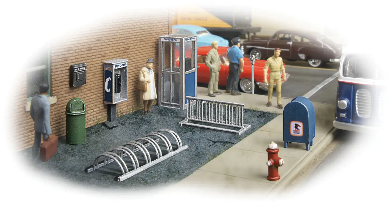 Walthers #949-4121 City Street Accessory Package -- Kit