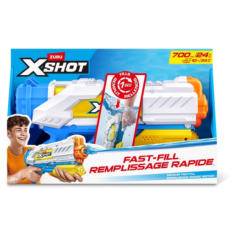 ZURU X-Shot Fast-Fill Medium Blaster S4 Water Blaster (6Pcs)