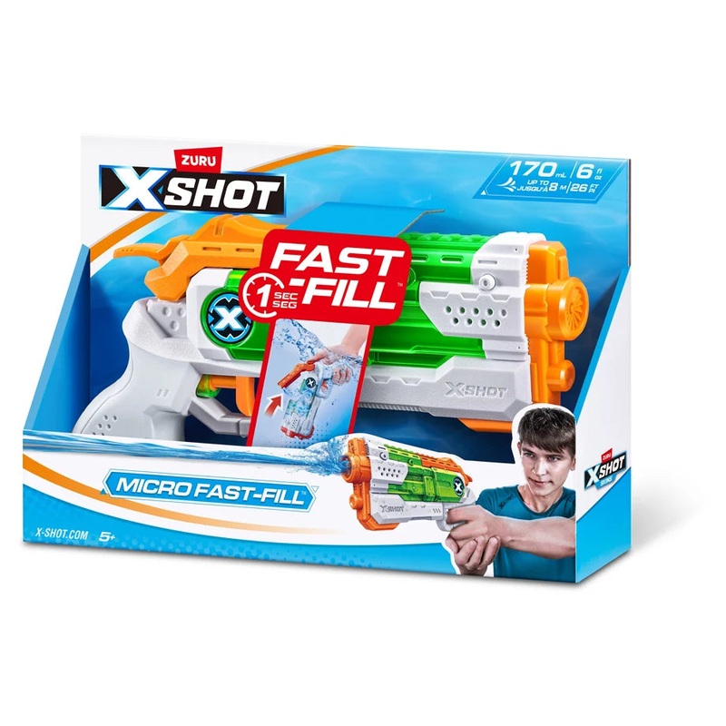 ZURU Xshot Fast-Fill Small Water Blaster S3 (6 Pack)